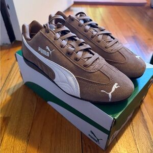Speedcat OG Puma Tan Brown Sneakers Haute Coffee-Frosted Ivory